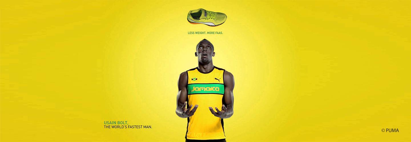 Less weight, more faas - with Usain Bolt, Puma